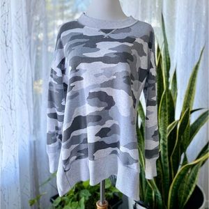 AERIE Gray Camo Sweatshirt